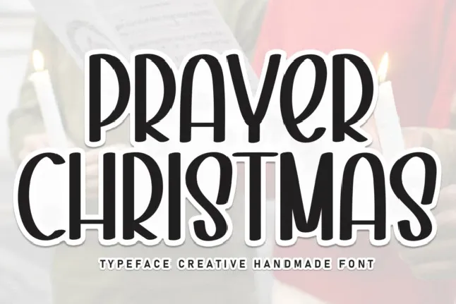 Prayer Christmas Display font