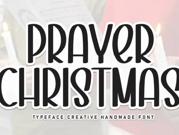 Prayer Christmas Display font