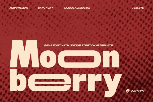 Moon Berry DEMO font