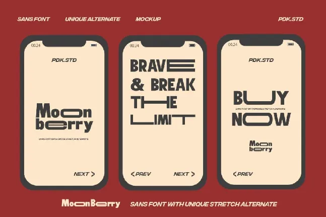 Moon Berry DEMO font