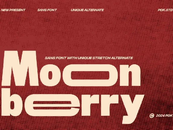 Moon Berry DEMO font