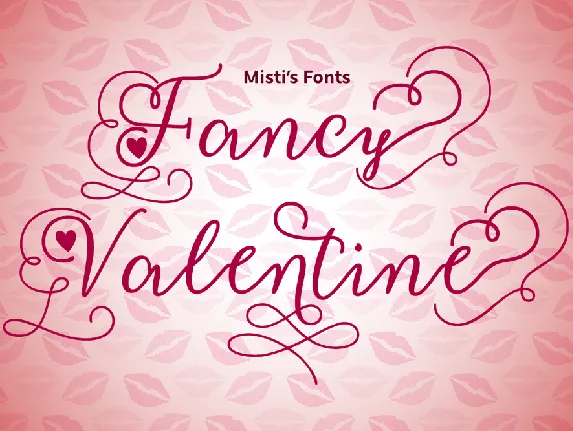 Fancy Valentine font