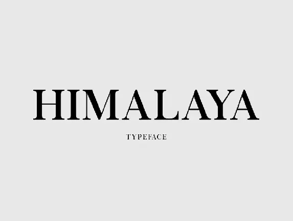 Himalaya font