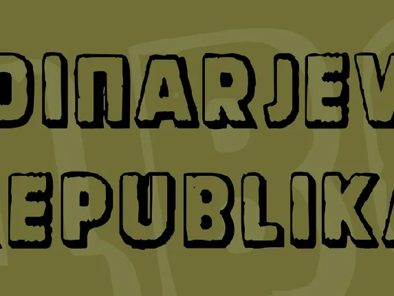 Dinarjev Republika font