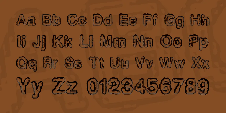 Pixel Krud BRK font