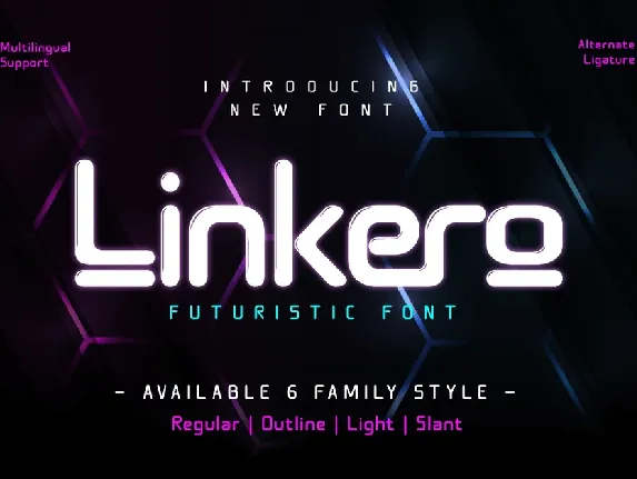 Linkero Trial font