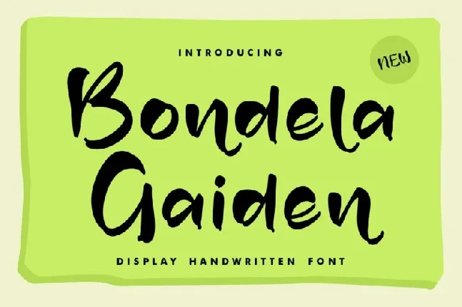 Bondela Gaiden font