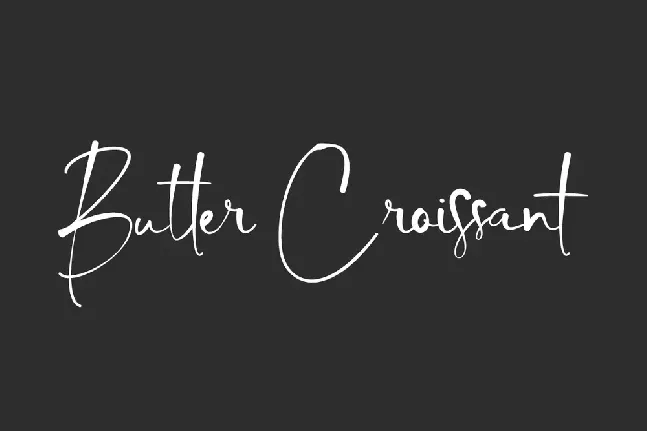 Butter Croissant font