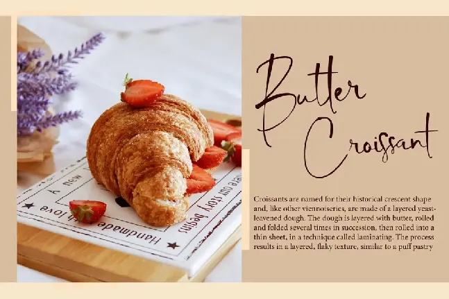 Butter Croissant font