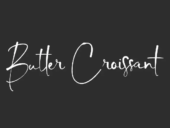 Butter Croissant font