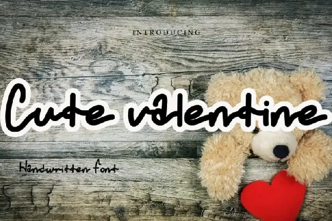 Cute Valentine Handwritten font