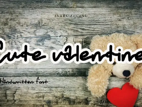 Cute Valentine Handwritten font