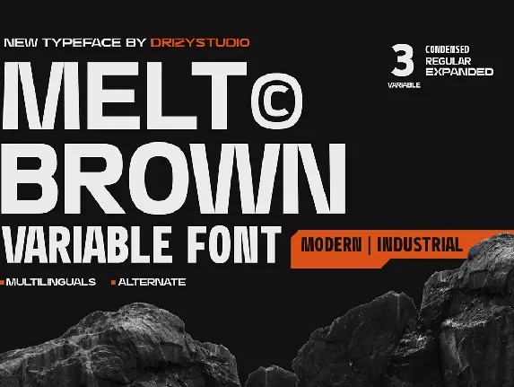 Meltbrown font