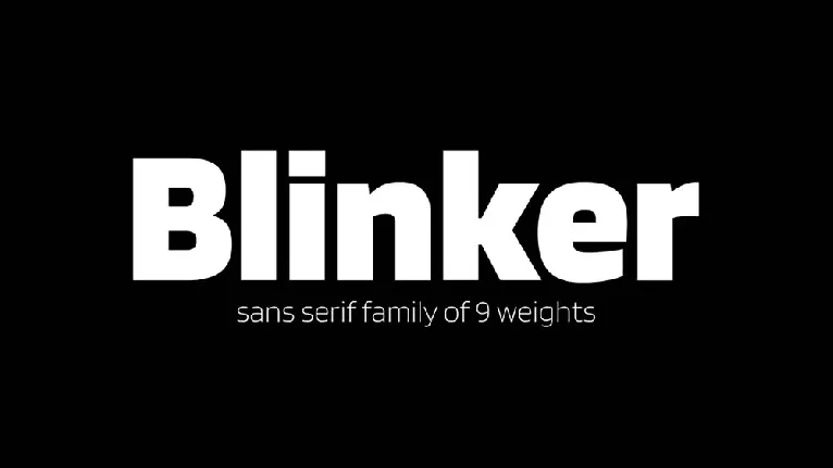 Blinker Family font