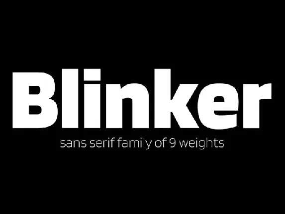 Blinker Family font