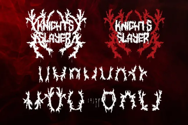 Knights Slayer font