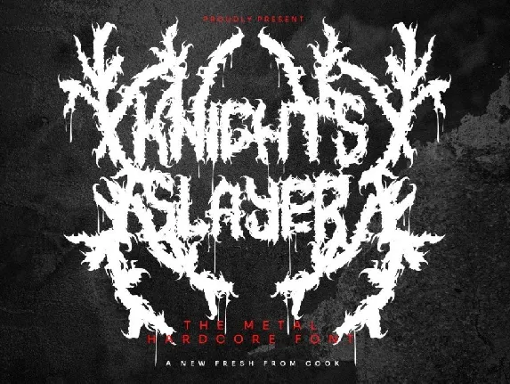 Knights Slayer font