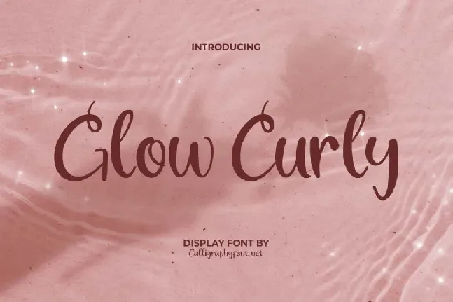 Glow Curly Demo font