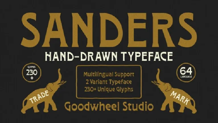 GW Sanders font