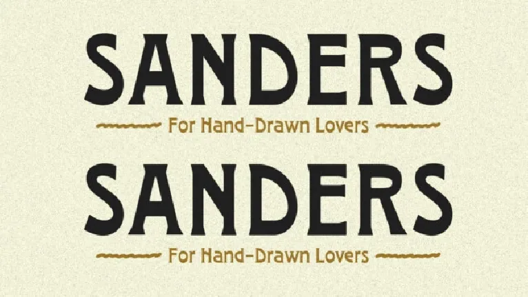 GW Sanders font