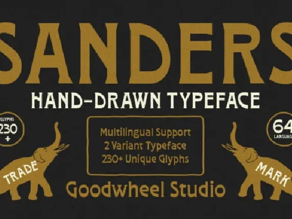 GW Sanders font