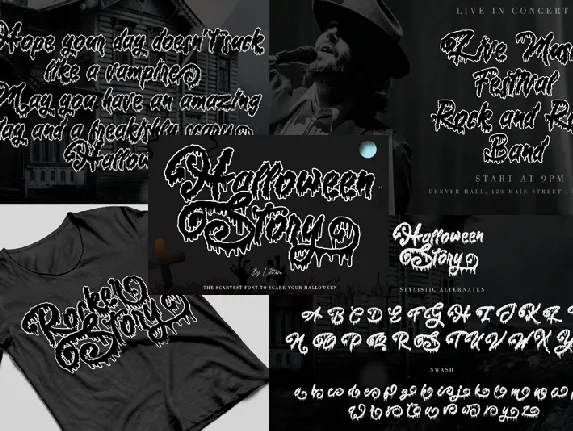 Halloween Story font