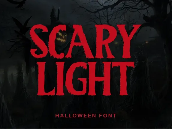 Scary Light font