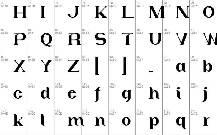 Dagon Scale font