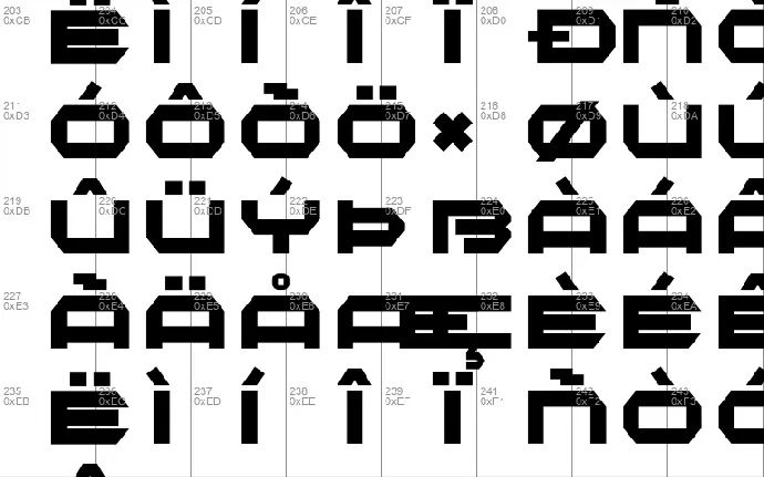 BEXAGO font