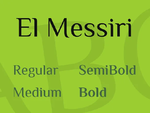 El Messiri font