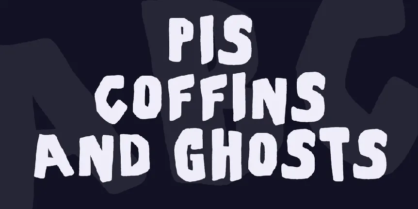 PiS Coffins and Ghosts font