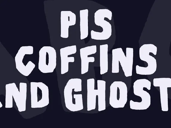 PiS Coffins and Ghosts font