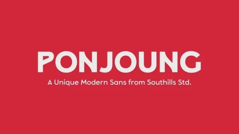 Ponjoung font