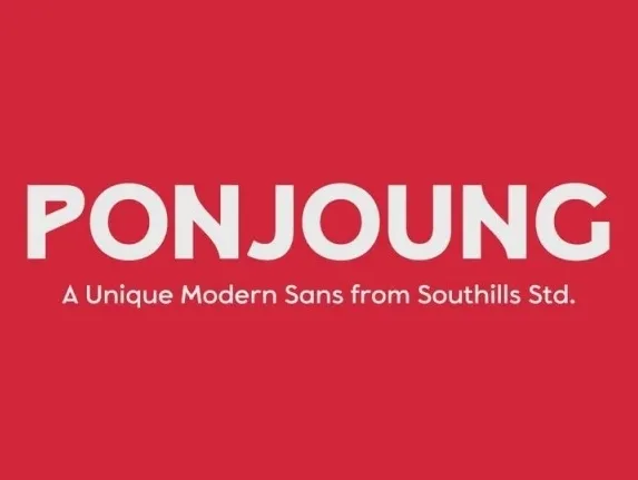 Ponjoung font