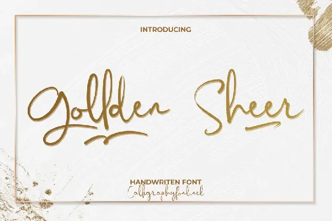 Gollden Sheer font