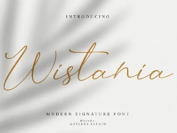 Wistania font