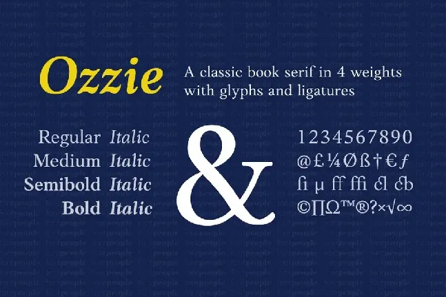 Ozzie Family font