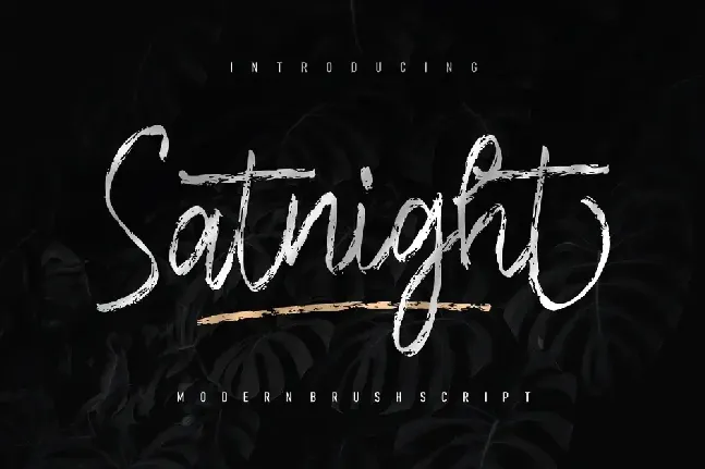 Satnight font