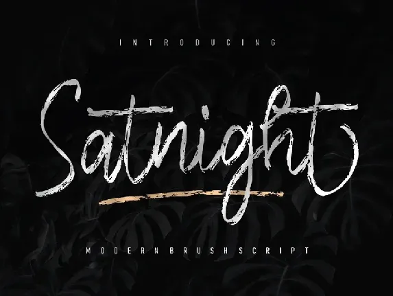 Satnight font