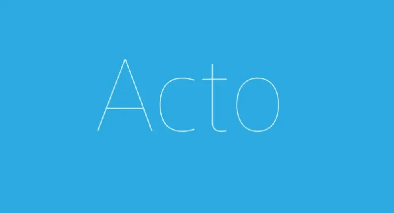 Acto Family font