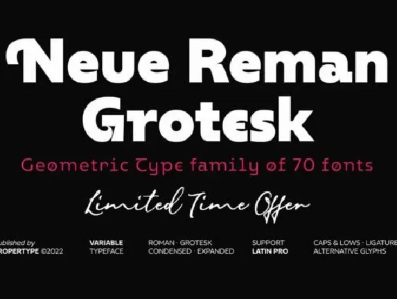 Neue Reman Gt font