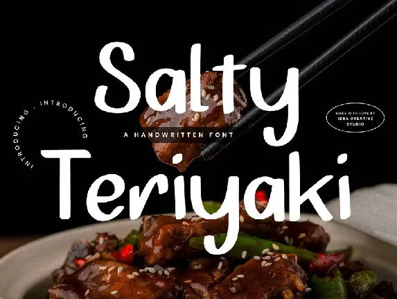 Salty Teriyaki Personal Use font