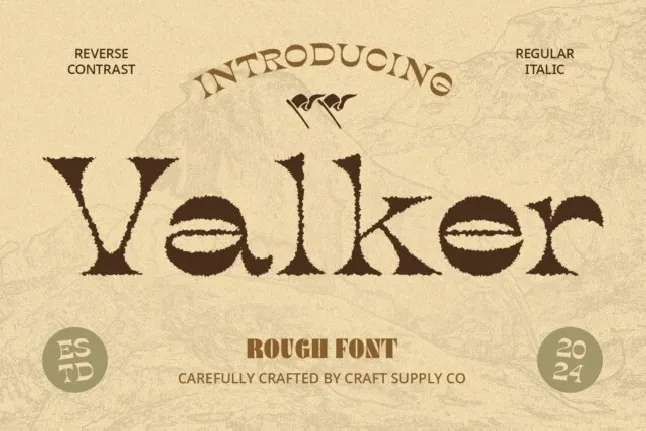 Valker Rough font