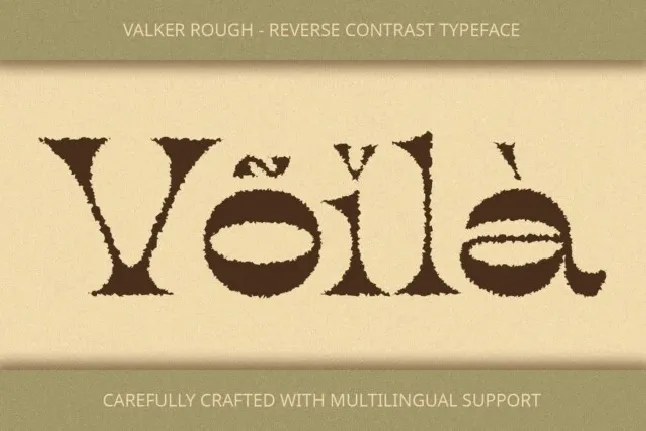 Valker Rough font