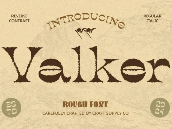 Valker Rough font