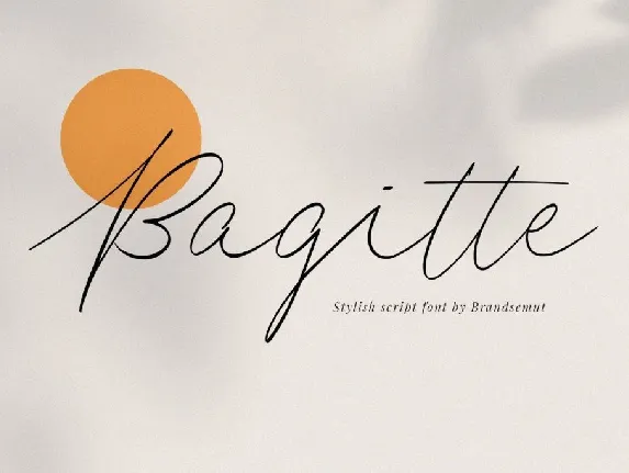 Bagitte font