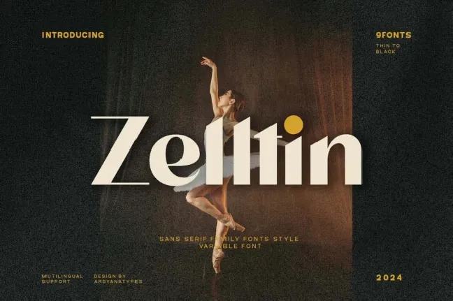 Zelltin font