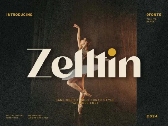 Zelltin font