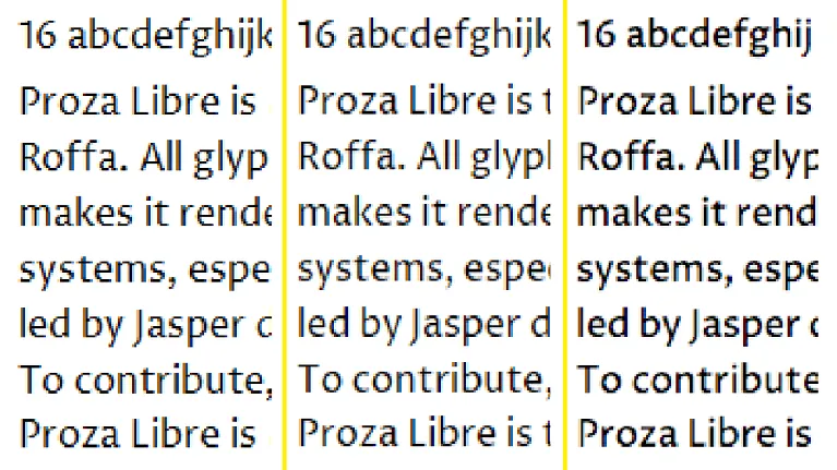 Proza Libre font