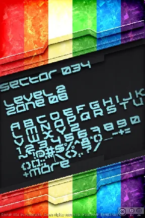 Sector 034 font